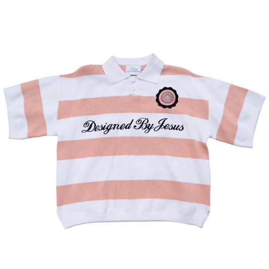 Pink "Designed By Jesus" Polo